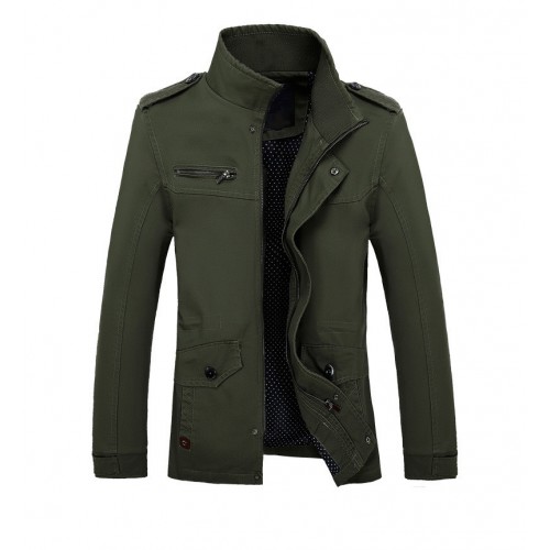 Brand New Arrival Male Jacket Slim Fit High Quality Mens Autumn Clothing Man Jackets Zipper Warm Cotton-Padded